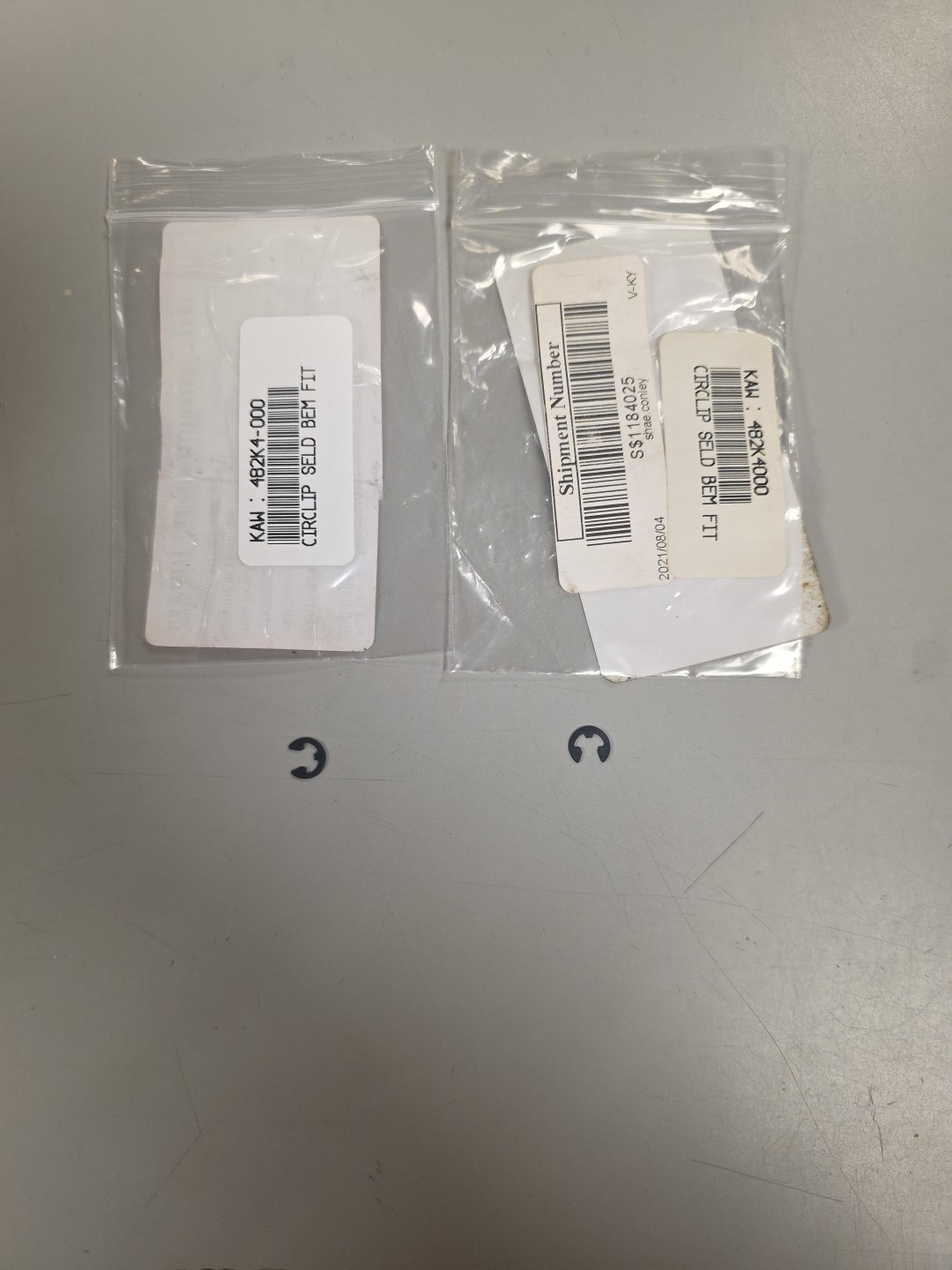 Kawasaki Exhaust Valve Circlip Set 1986-2004 KX250/500 #482K4000