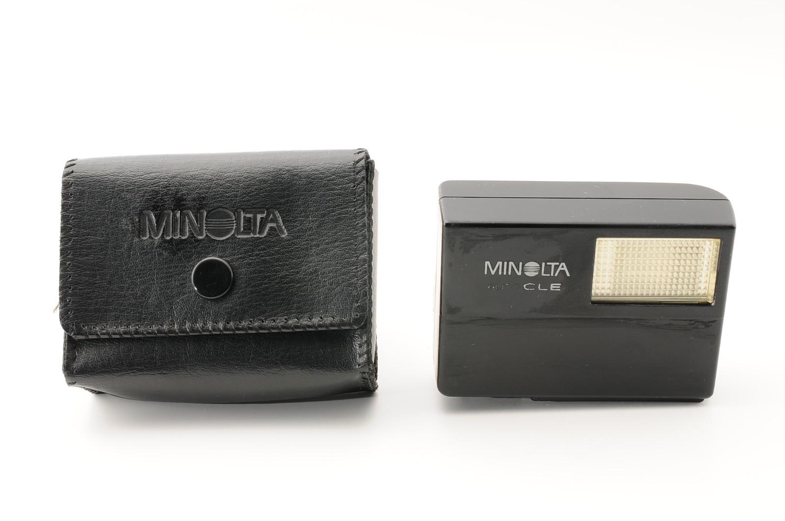 [VINTAGE] MINOLTA Auto CLE CL TTL Electro Flash Strobe w/ Case From JAPAN #A005