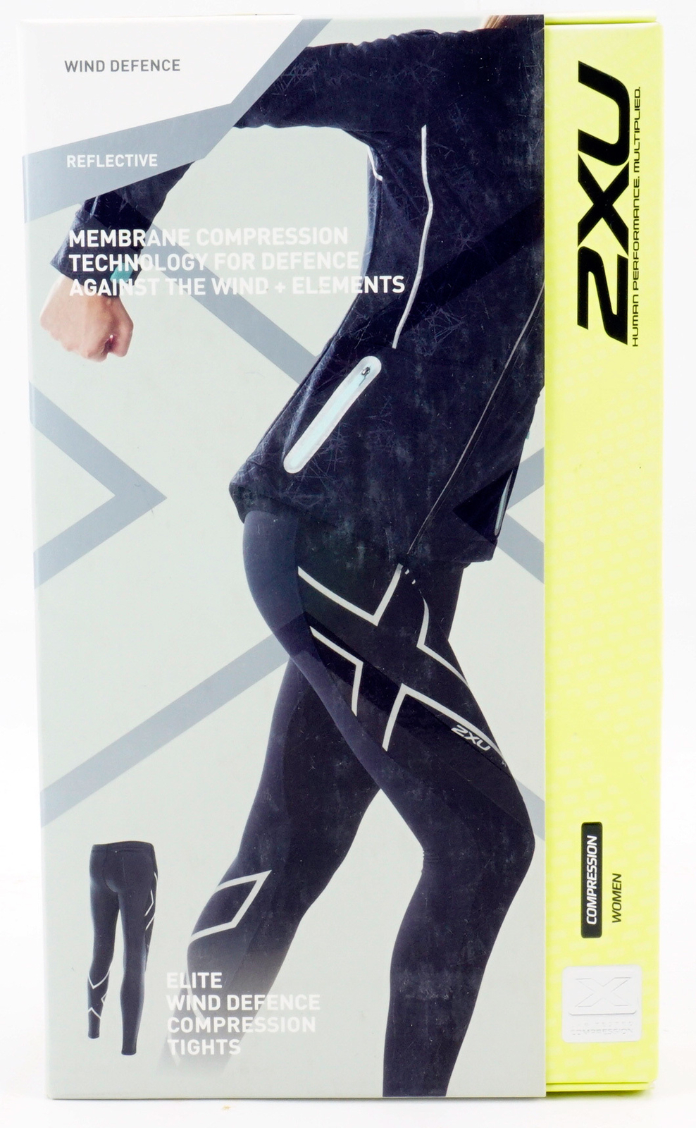 2XU Elite Wind Defence Compression Tights Women's XS Black Reflective