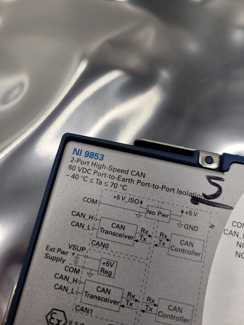 National Instruments NI 9853 2-Port High-Speed CAN Interface Module Working Pull
