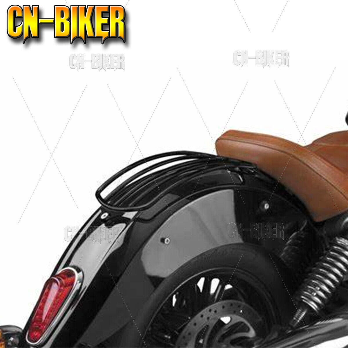 Gloss Black Solo Luggage Rack for 2015-2024 Indian Scout 2016-2024 Scout Sixty