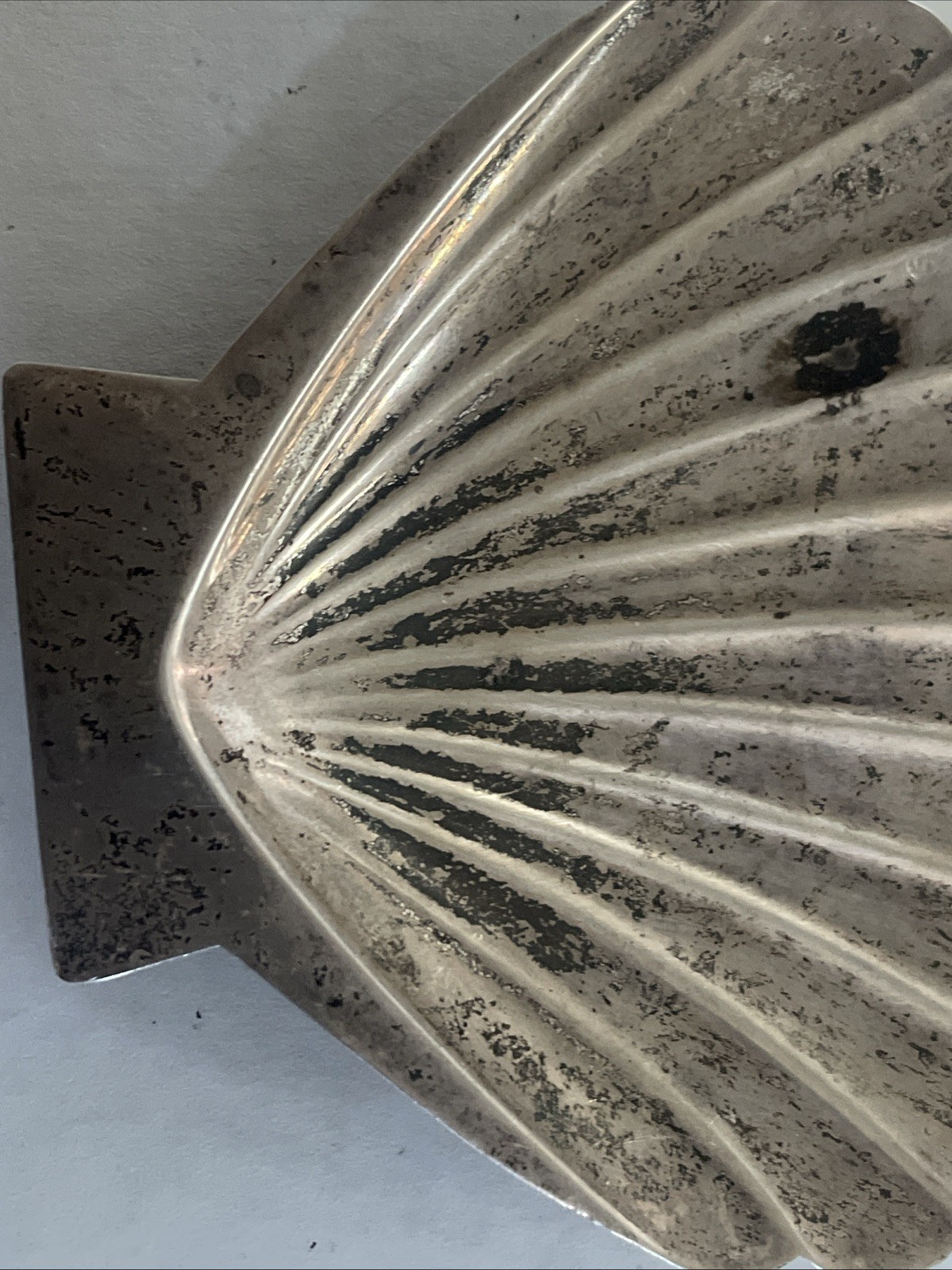 Vintage Sterling 950 Silver Clam Shell Seashell Trinket Jewelry Dish Tray 20g