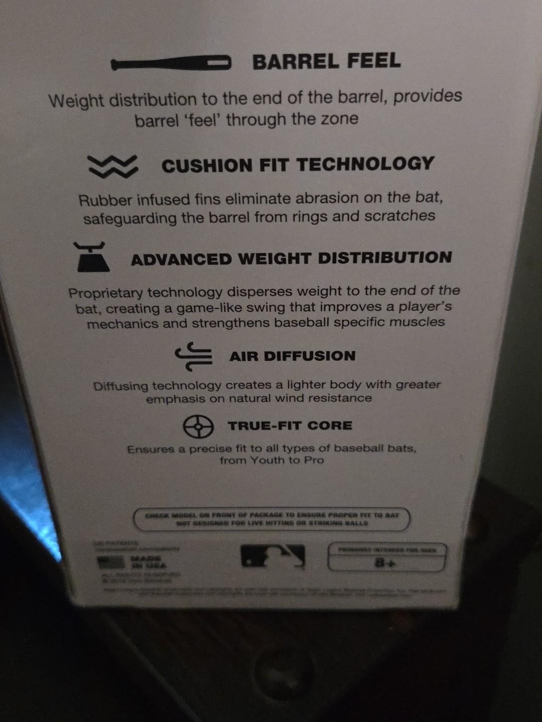 Varo ARC Bat 12oz Training Weight for Baseball . Fits Barrels 2 5/8 & 2 3/4.