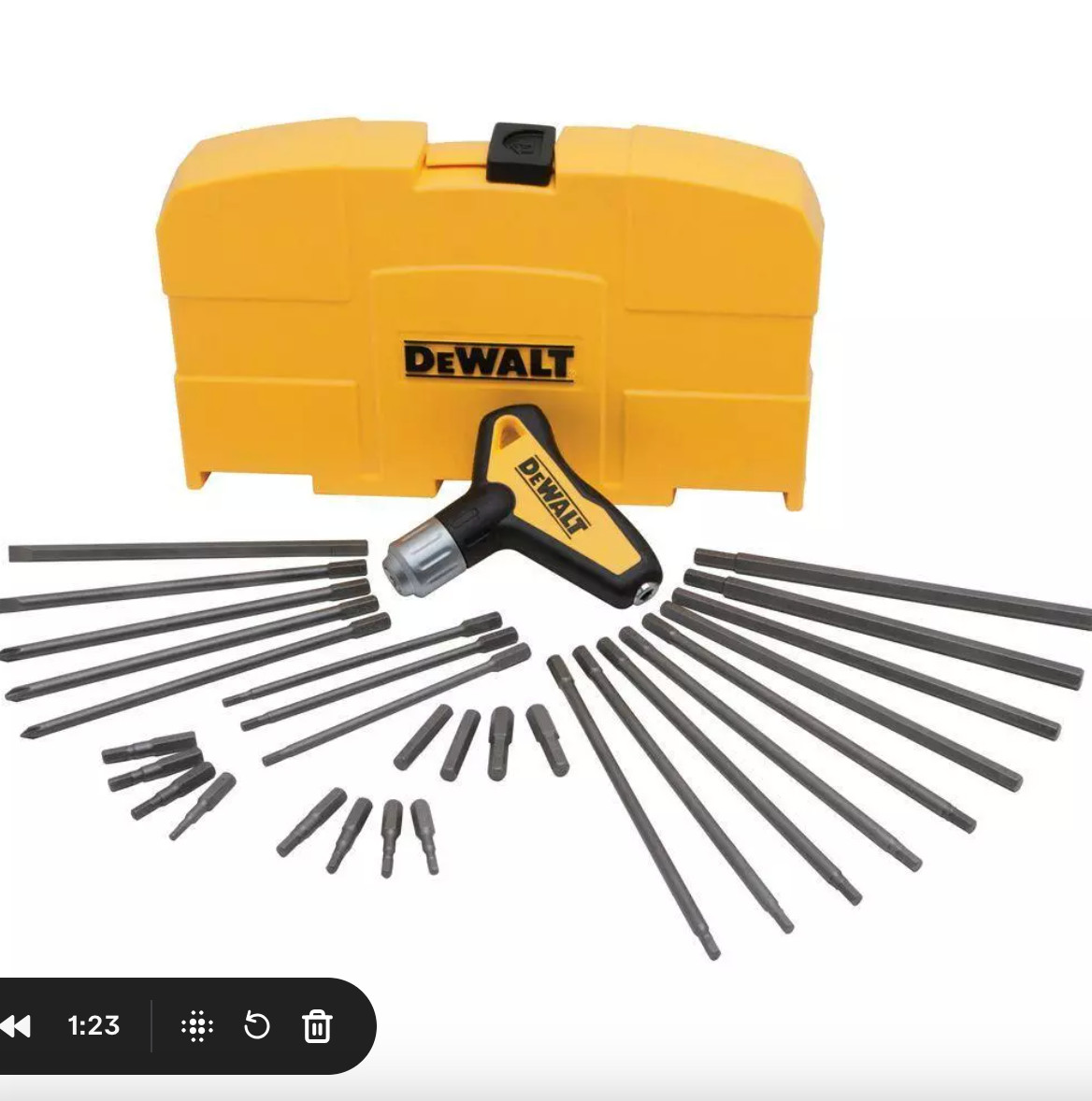 31 Piece Ratcheting T Handle Set Allen Wrench Hex Key Metric Tool Kit SAE - New