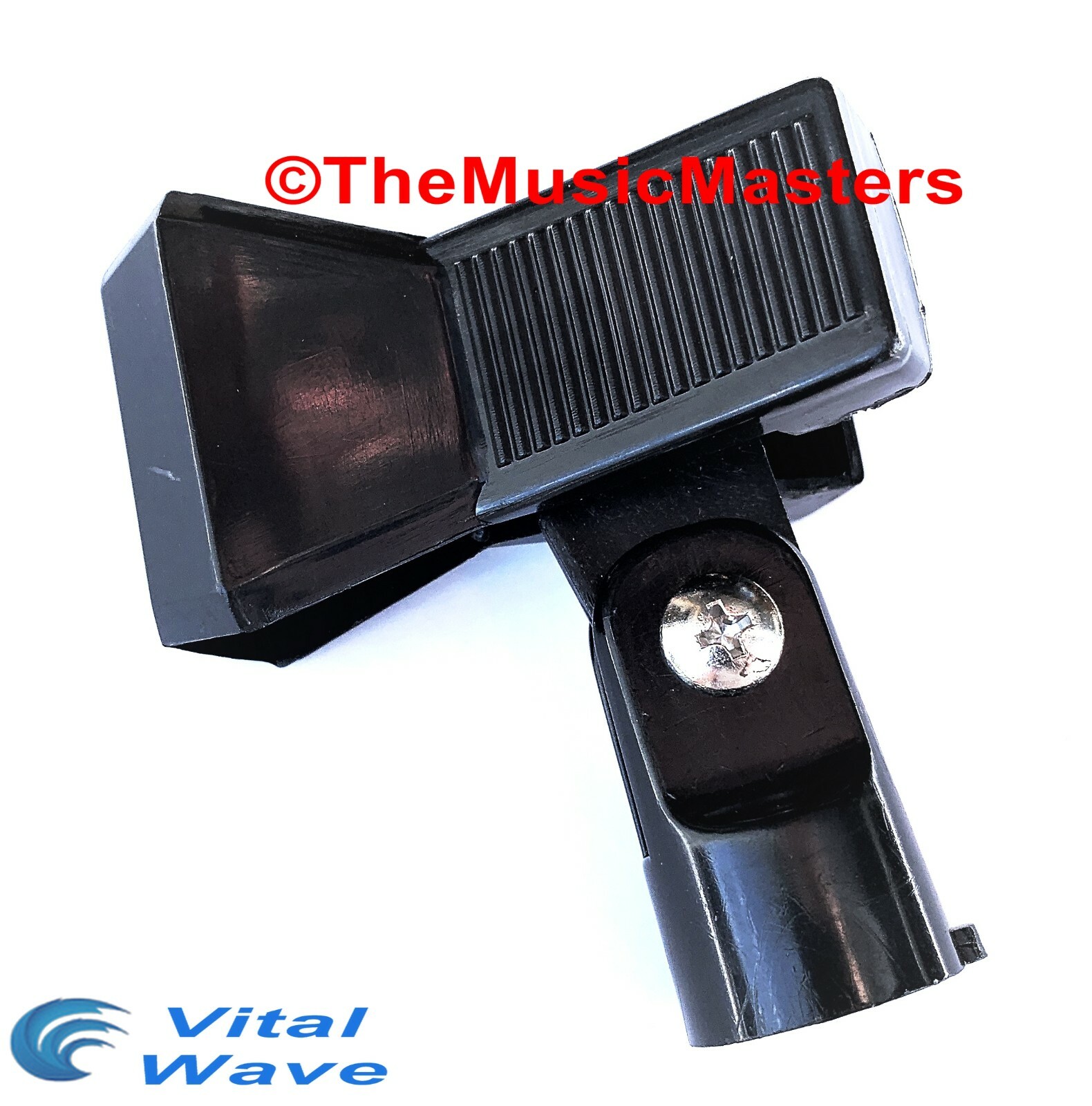 2X MICROPHONE SPRING CLIP Karaoke DJ PA Tripod Boom Stand Mic Holder Clamp Mount