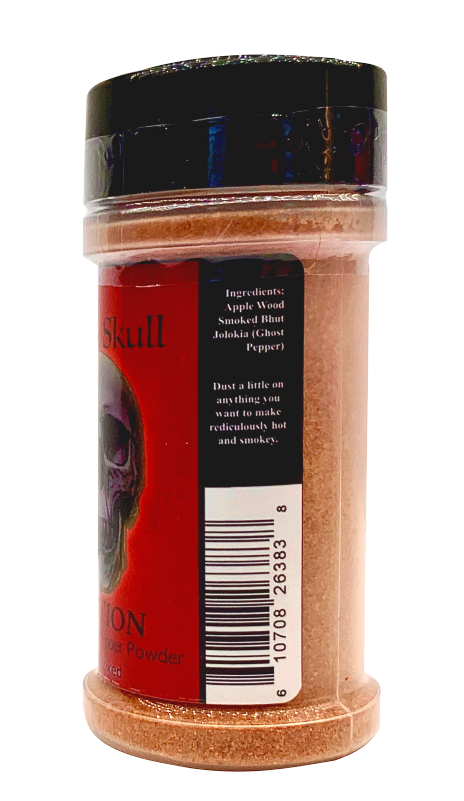 Smoked Ghost Pepper Powder Hot Spice Wicked Tickle Black Skull Chili Seasoning