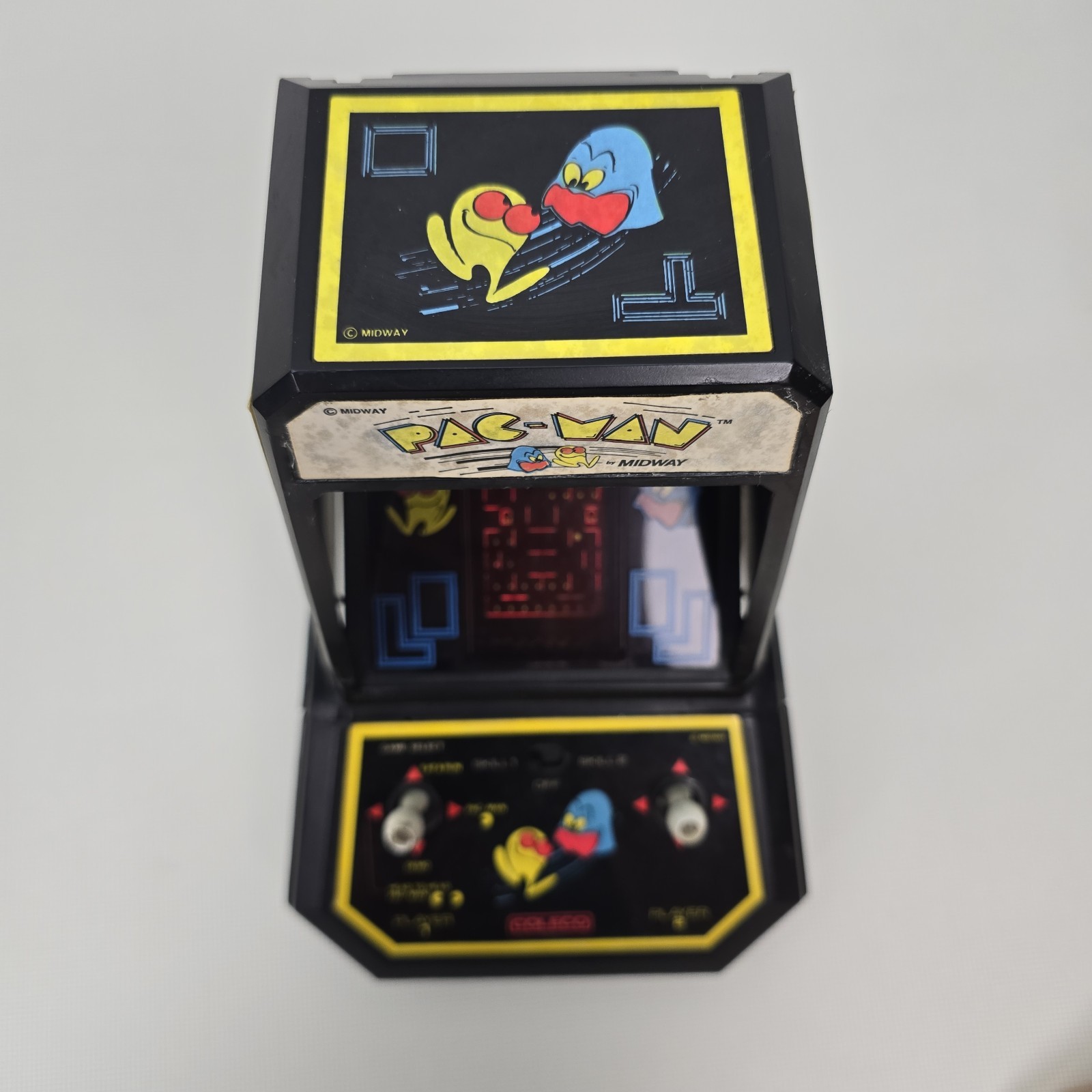 Vintage 1981 Tabletop Pac-Man Arcade Game by Midway's Coleco Works Perfect