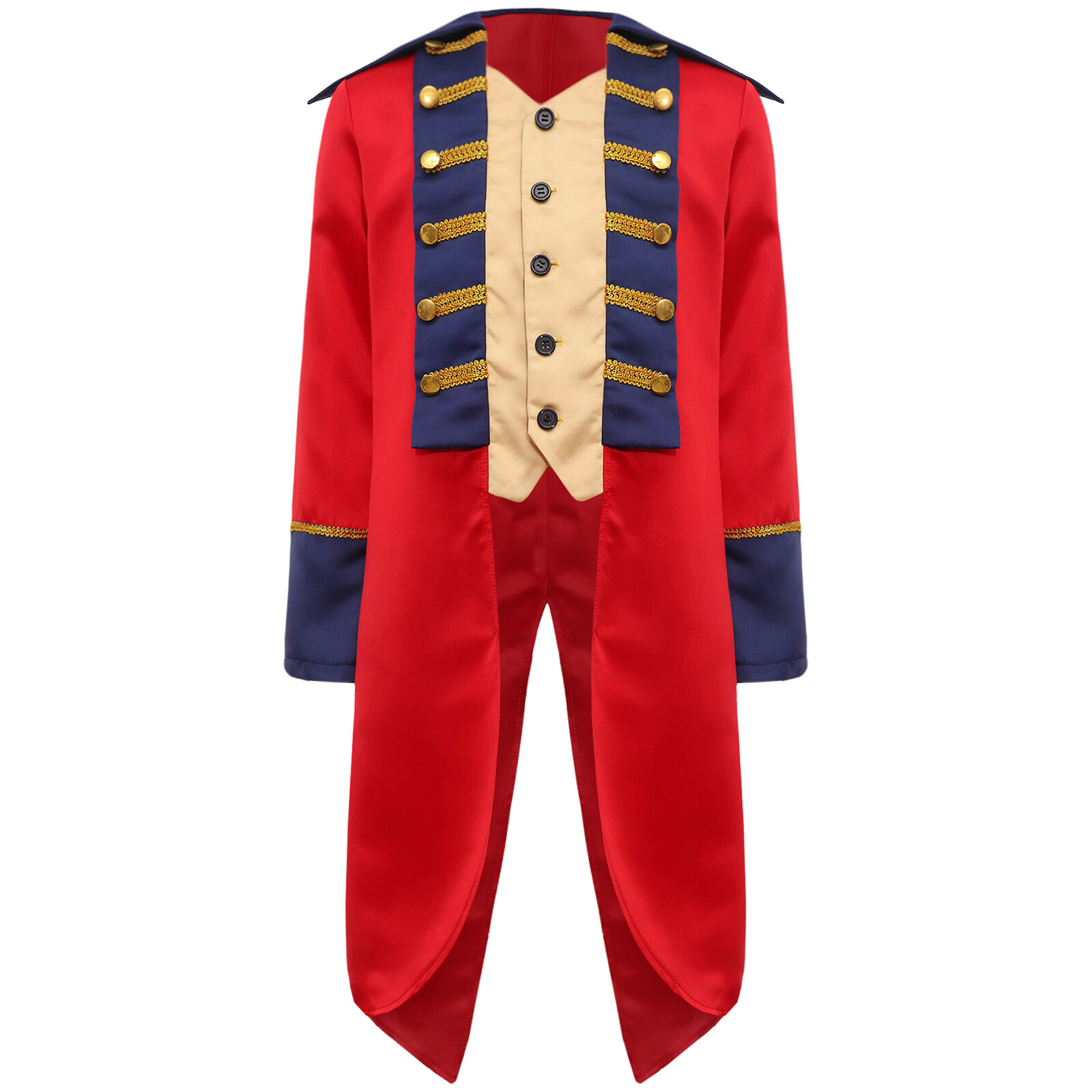 Steampunk Tailcoat Jacket British Coat Colonial Patriot Revolutionary Outfit
