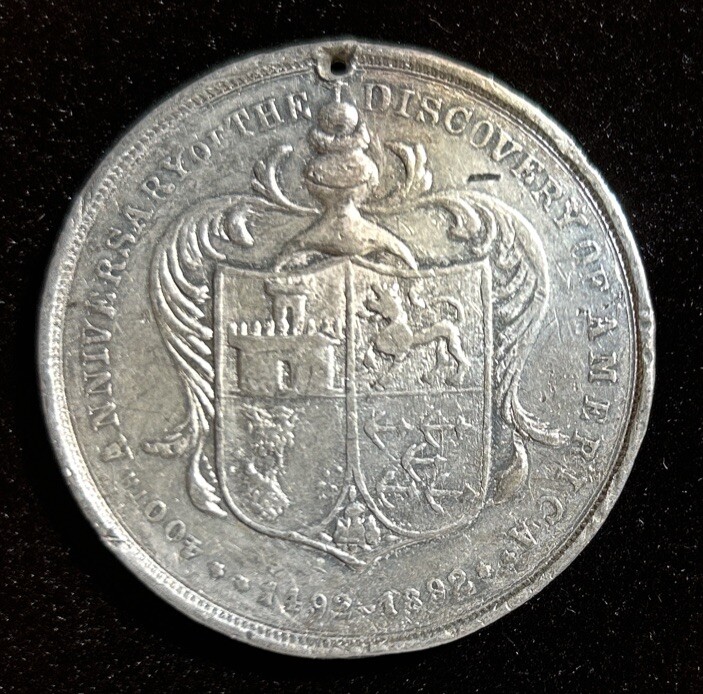 1492-1892 Discovery of America Christopher Columbus Bust So-Called Dollar HK-231