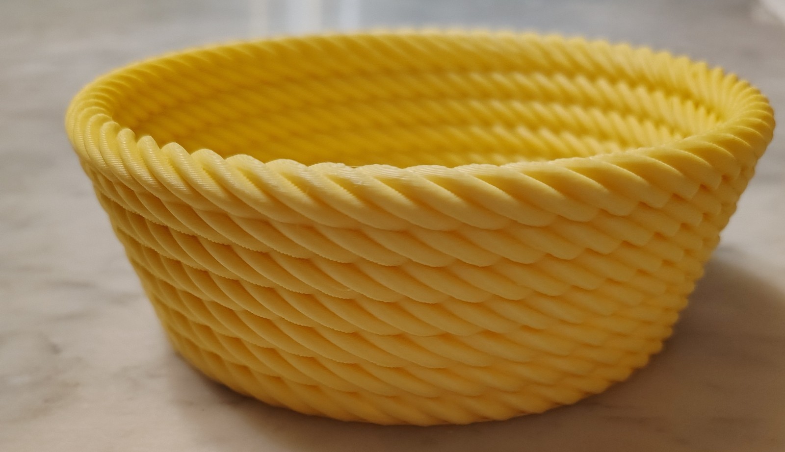 Yellow Rope Bowl 3D Print (New)
