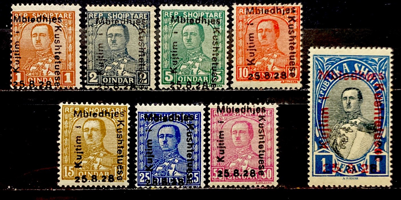 Albania 1928. SC# 210-217. Mint HOG