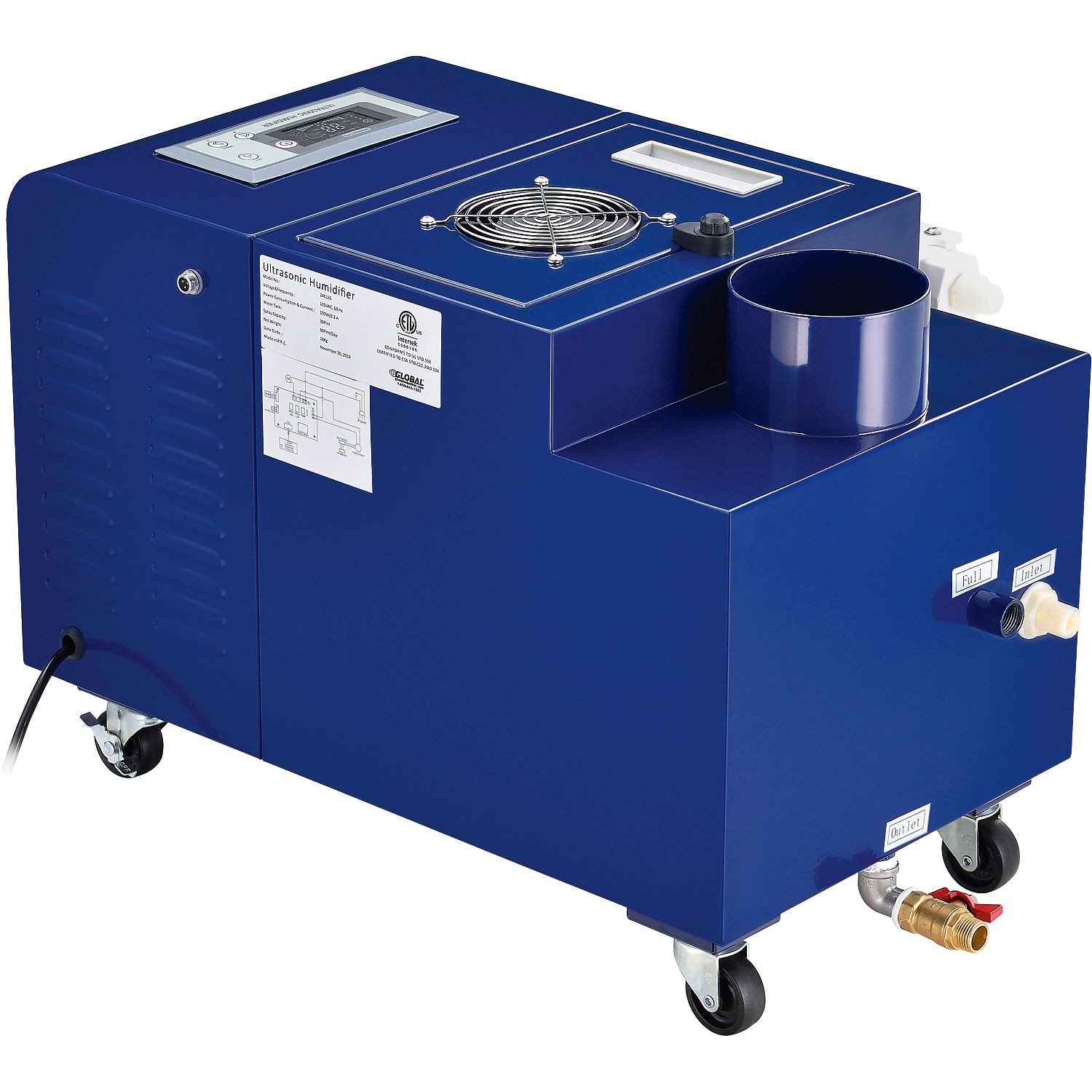 Global Industrial Ultrasonic Humidifier Cool Mist 300 Pints Output Per Day