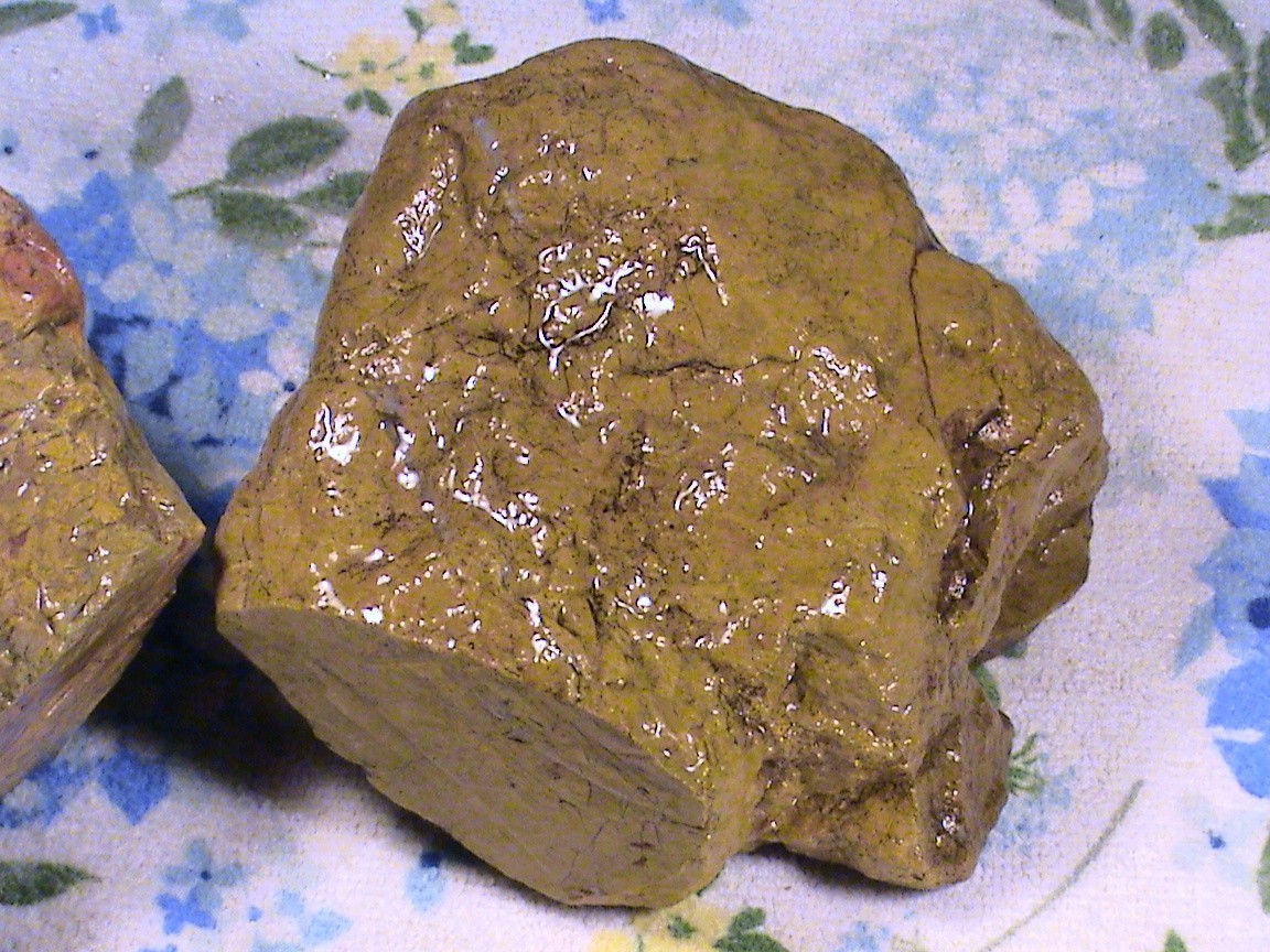 Mixed Yellow Jasper Agate Lot, Rough Natural Lapidary Rocks, 5 LBS, 6 OZ, #291