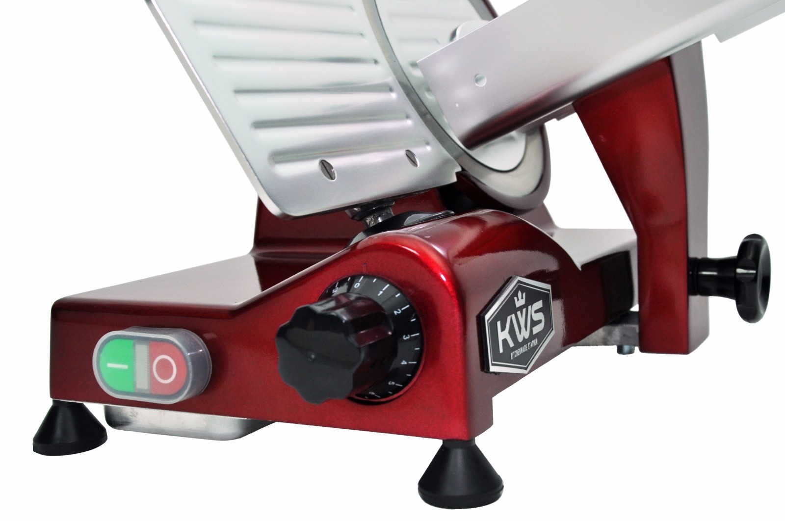 KWS MS-6RT Premium Commercial 200W Electric Slicer Frozen meat Deli slicer Red
