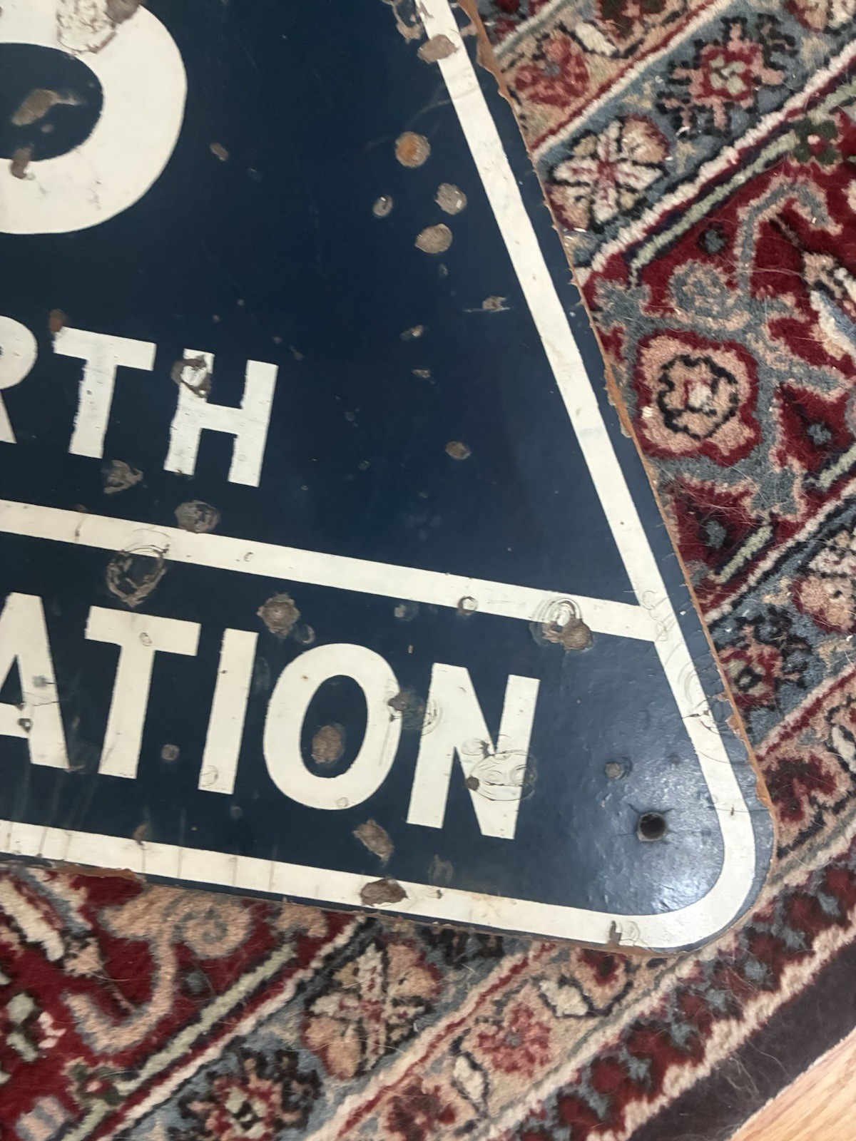 23” Civil Defense Wood sign seattle washington evacuation route i5 north fallout