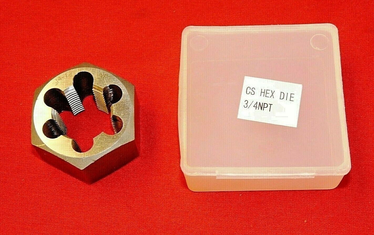 3/4 -14 NPT Pipe Die Nut Hex Rethread Chaser 1.8" Hex CS A-1 417-04814