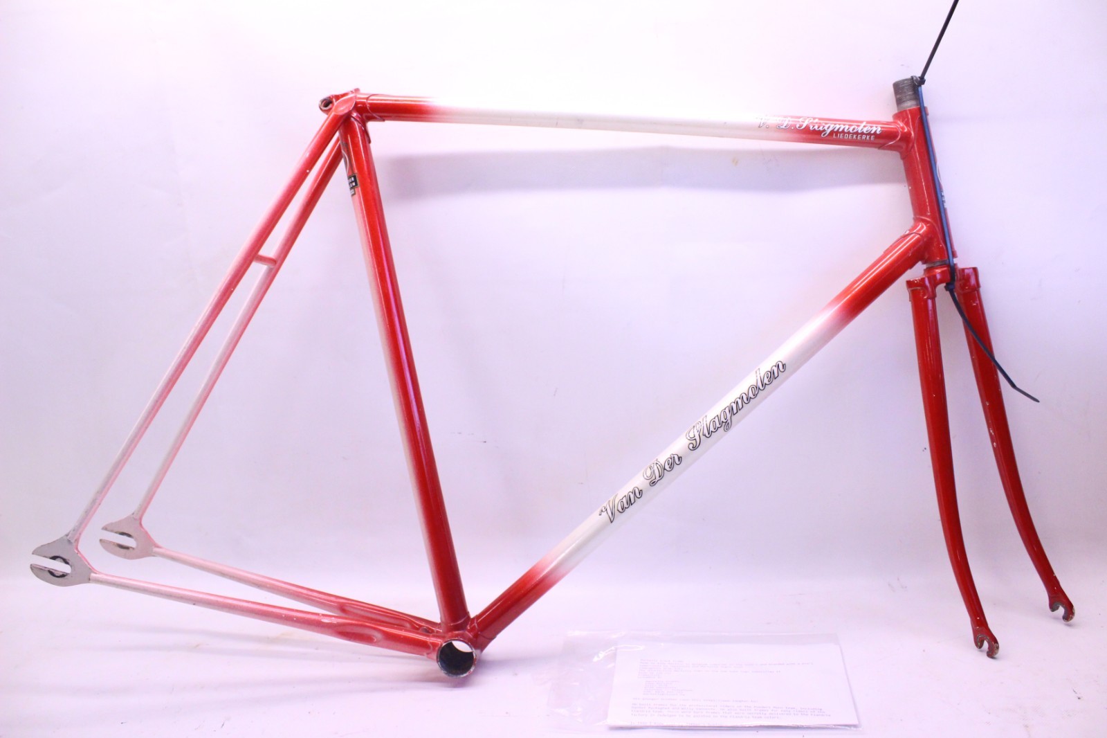 Vintage Steel Lugged Martelly Track Frameset Campagnolo Drop Outs