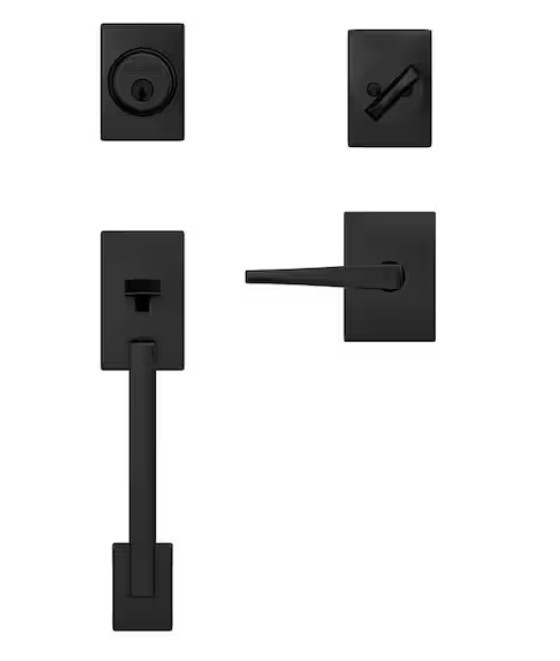 Schlage FC60 CEN 622 ELR CEN Single Cylinder Door Handleset & Eller Door Handle