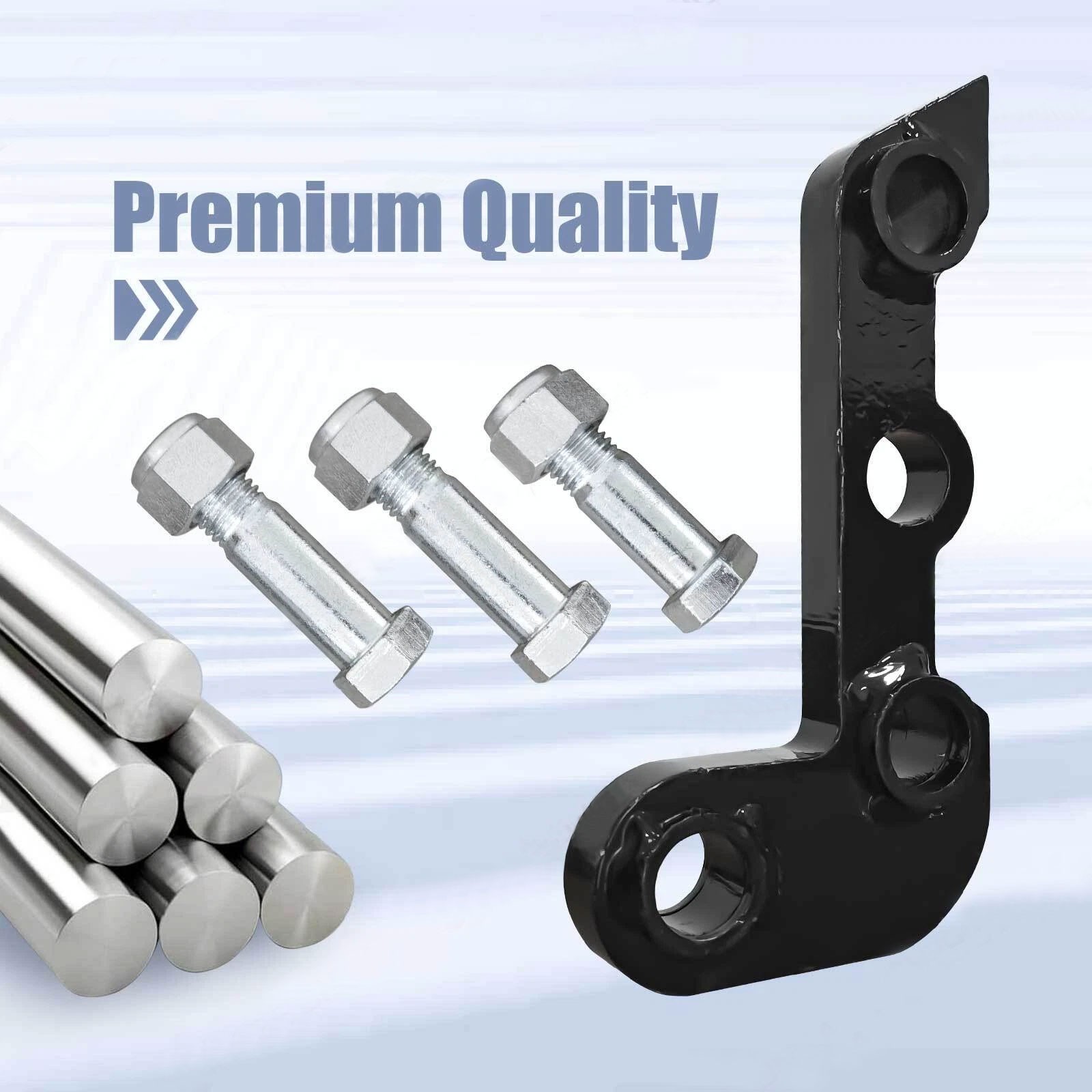 Single L-shaped bracket Part For Mini Excavator Three Holes Hydraulic Clip Thumb