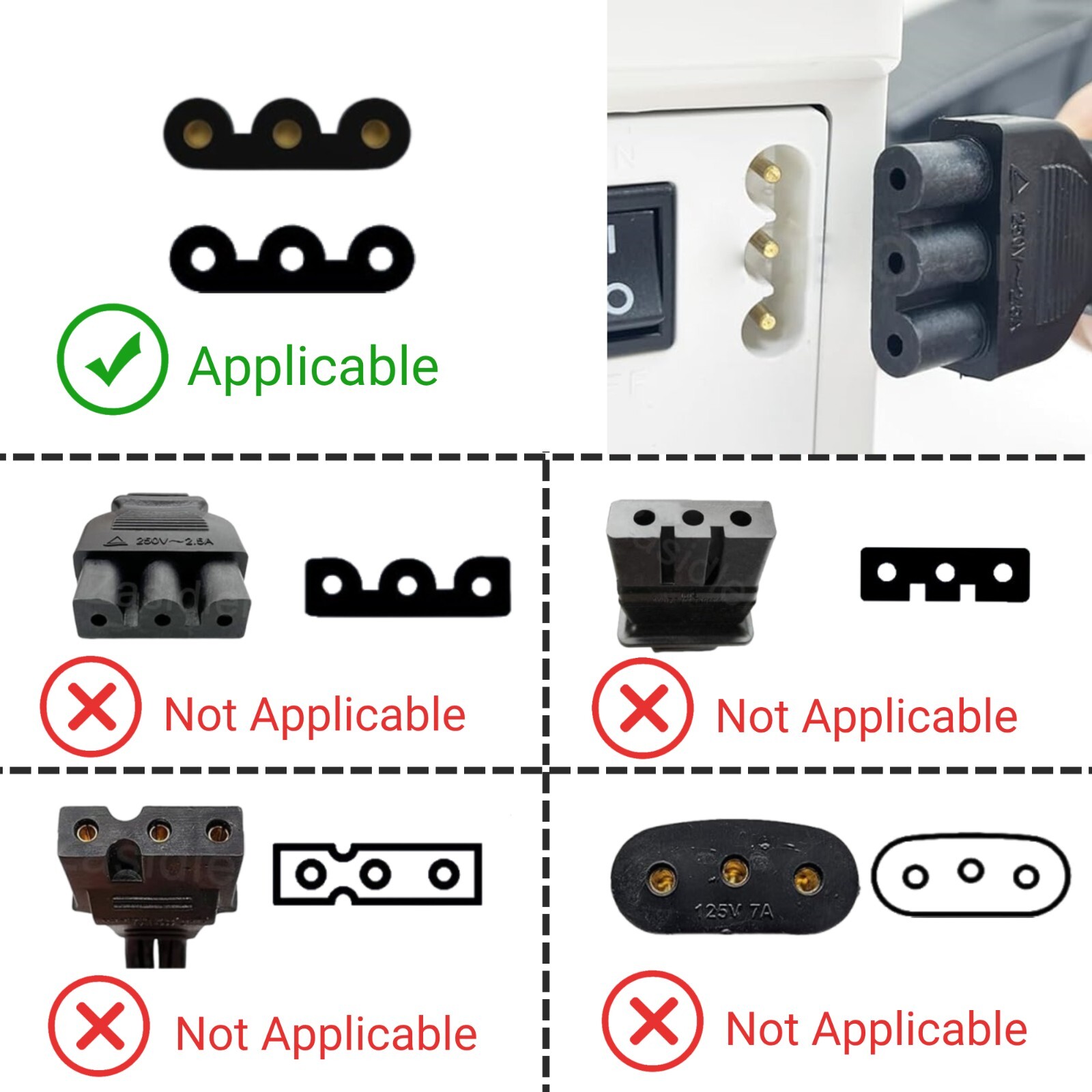 Foot Control Pedal Power Cord 033770217 Compatible with Janome Sewing Machine