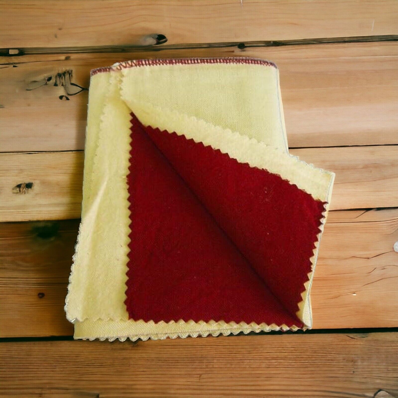 2/Pk 12" x 14" Jewelers Red Rouge Polishing Buffing Cloth For Jewelry Gold Brass