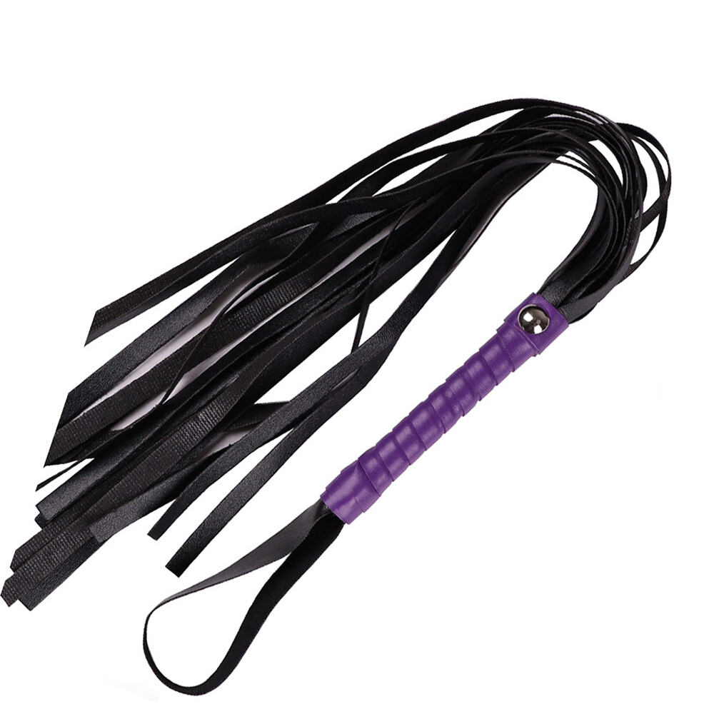 Horse Riding Crop Whip Faux Leather Flogger Horse Bondage Restraint BDSM Toy