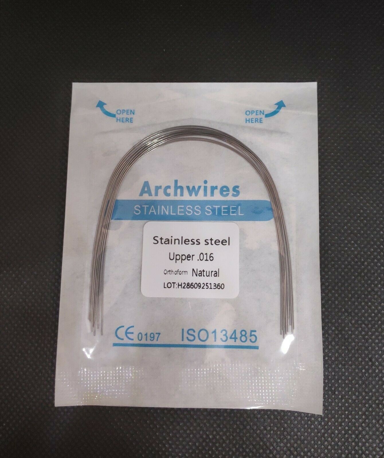 100Pc Ortho Dental Arch Wire S.S Natural Stainless Steel Wires Round Rectangular