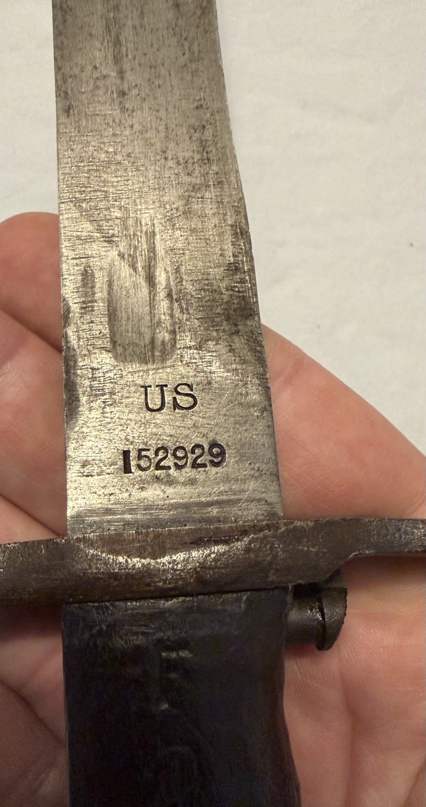 Original WWI WW1 US 1906 Springfield Armory Bayonet & Scabbard