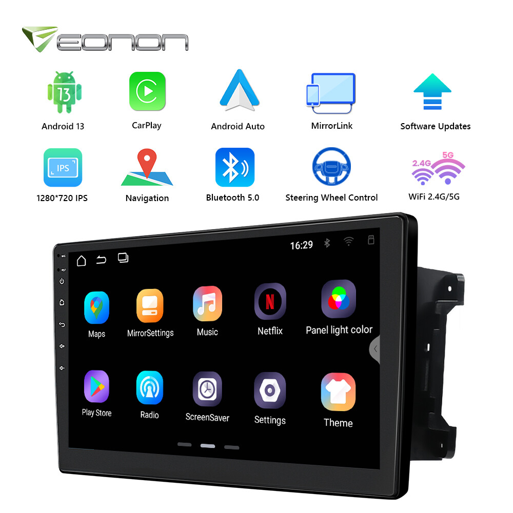 For Jeep Wrangler 2007-2017 Car Stereo Apple CarPlay Android 13 Radio GPS Navi
