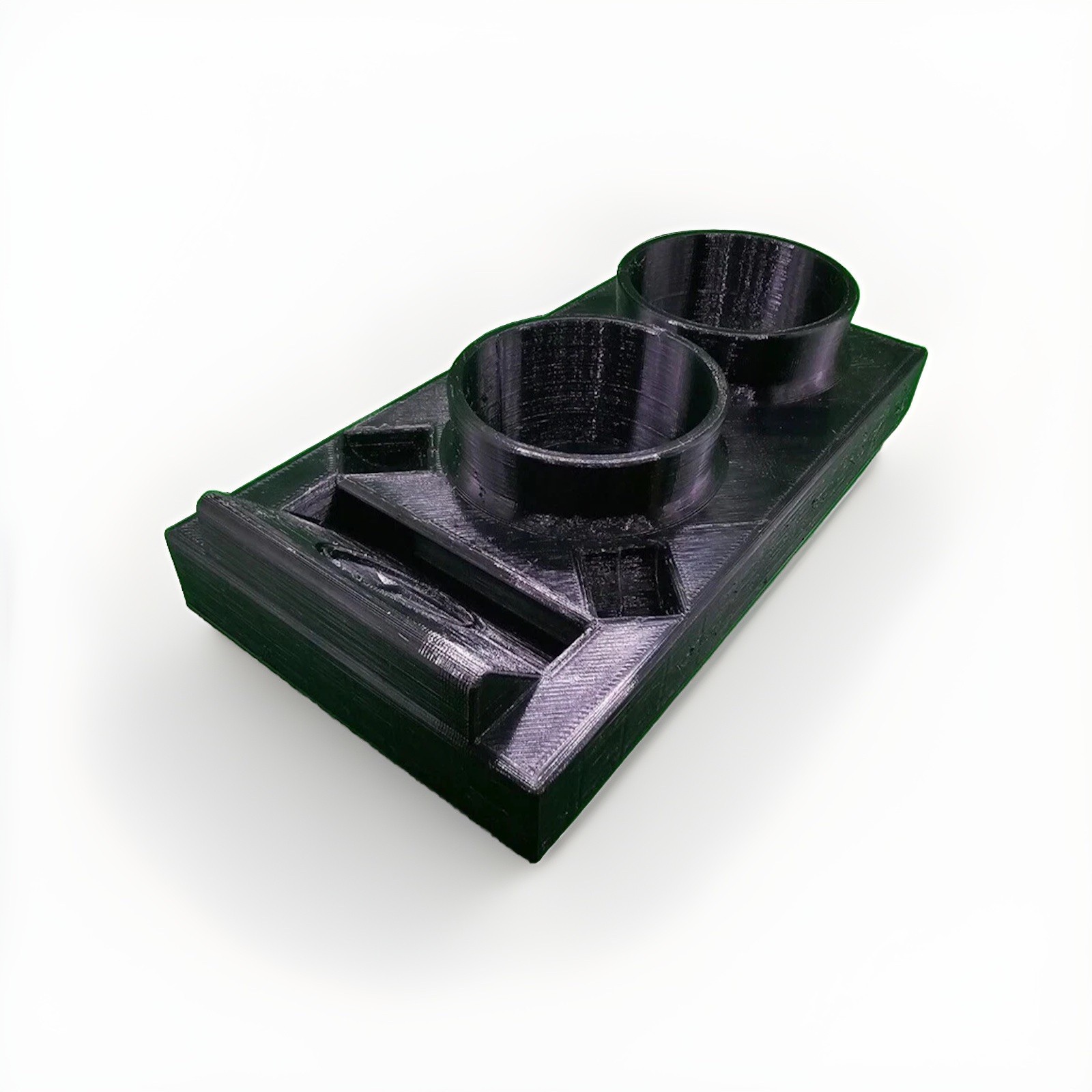 Mercedes Benz W123 & W124 & R107 CUP HOLDER w/ PHONE and Coin Slot & Emblem Logo