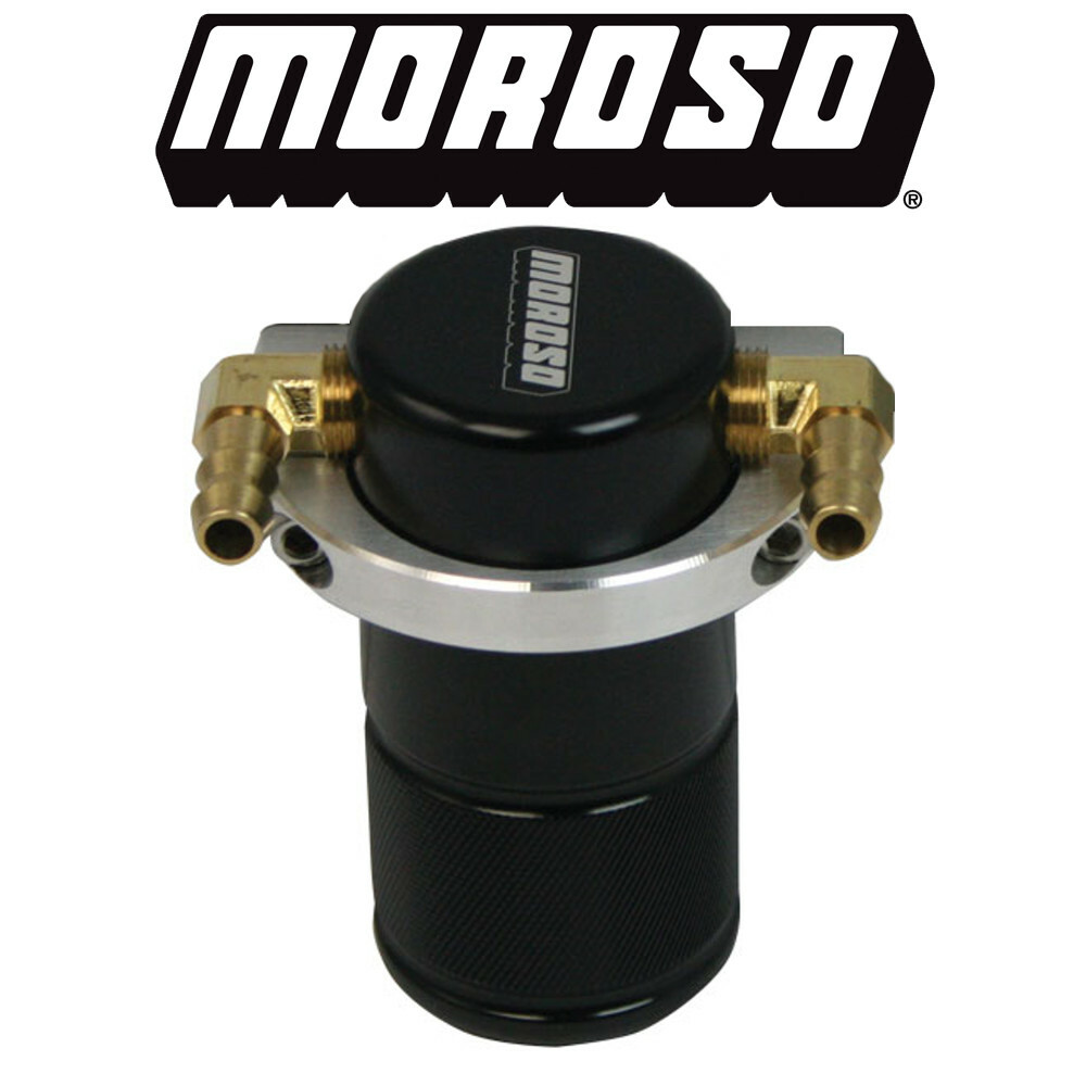Moroso 85497 Universal Crankcase Ventilation PCV Air Oil Separator/Catch Can Kit