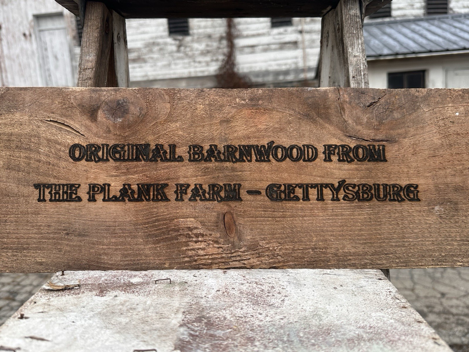 Gettysburg CIVIL WAR ERA Barn WOOD Sign From The Plank Farm