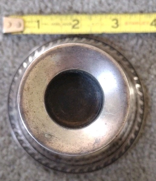 Duchin Creation Sterling Silver Weighted Candlestick Height 4 1/5" width 3.25"