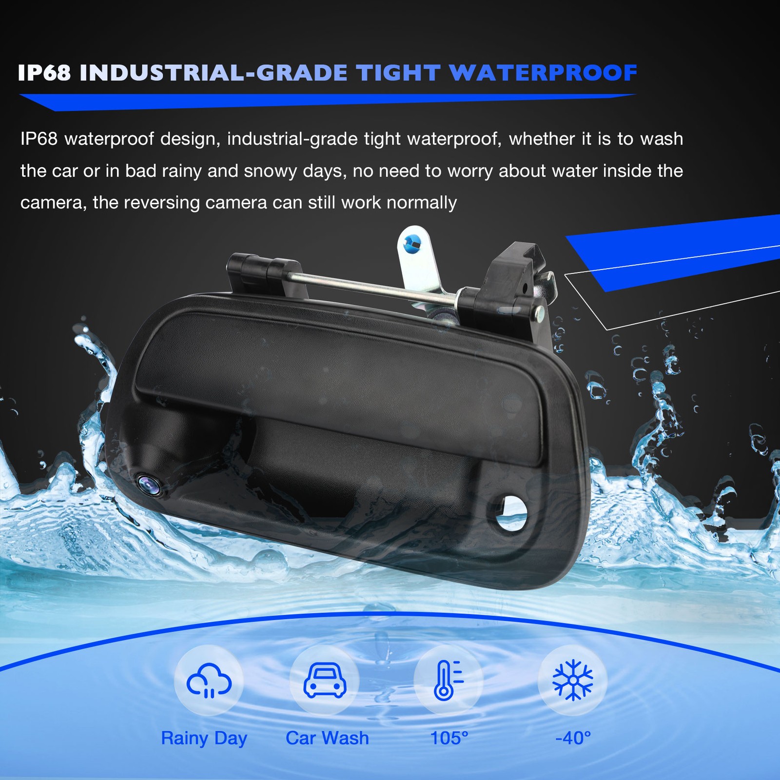 Tailgate Handle w/ Rear Backup Camera & Wiring Harness for 2000-06 Toyota Tundra