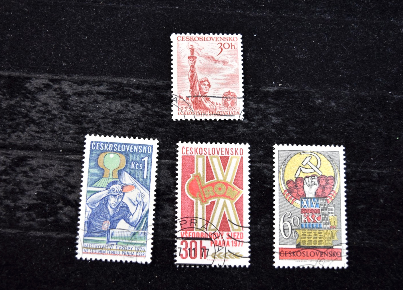 CZECHOSLOVAKIA 1955-1977 S 683 + S 1352+1801+1868+2060+2109-10 USED
