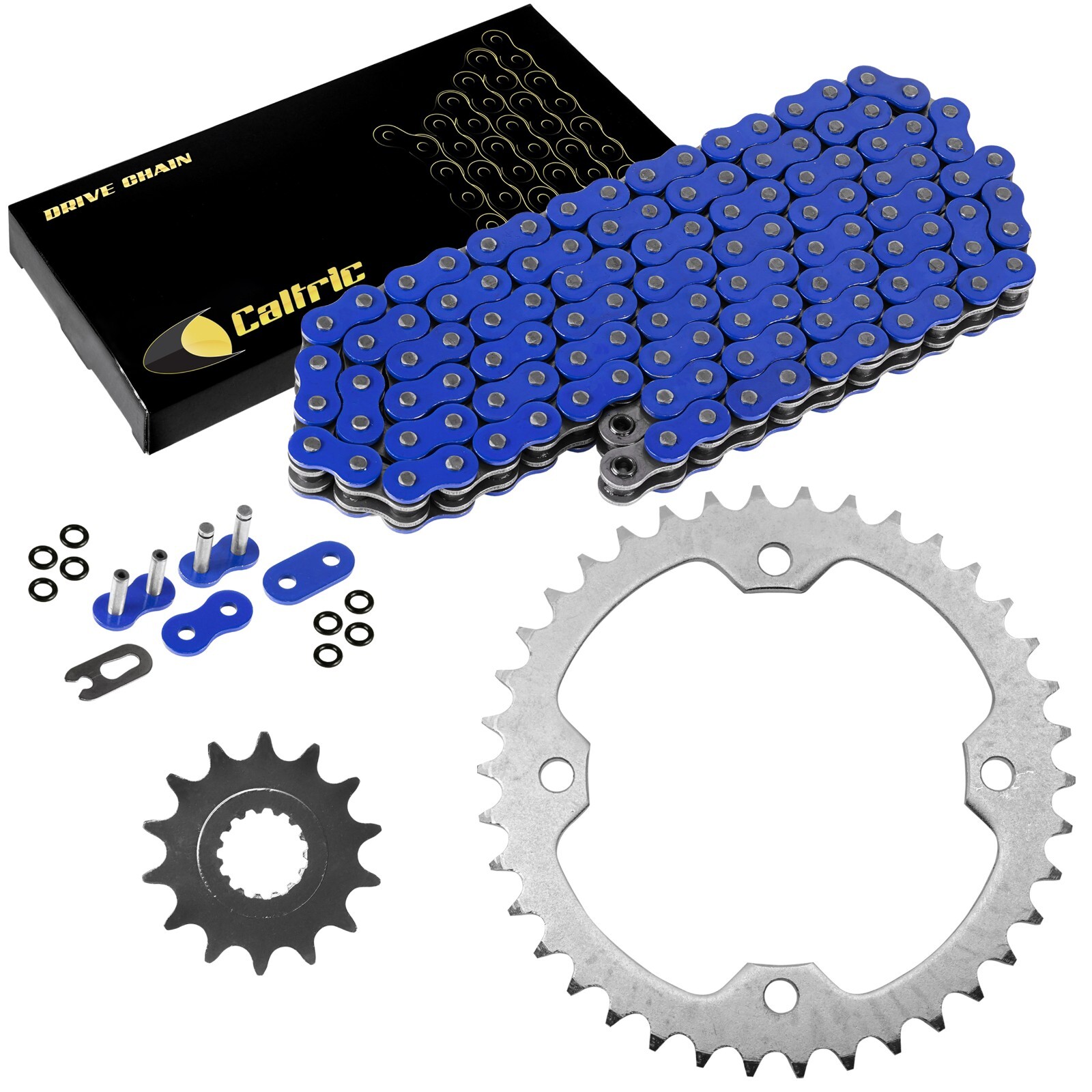 Blue O-Ring Drive Chain & Sprockets Kit for Yamaha Raptor 700 YFM700R 2006-2016