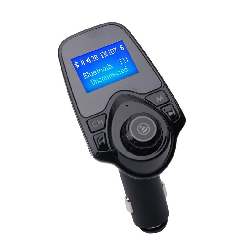 Bluetooth FM transmitter Adapter Dual USB charger for Car Stereo Radios Speakers