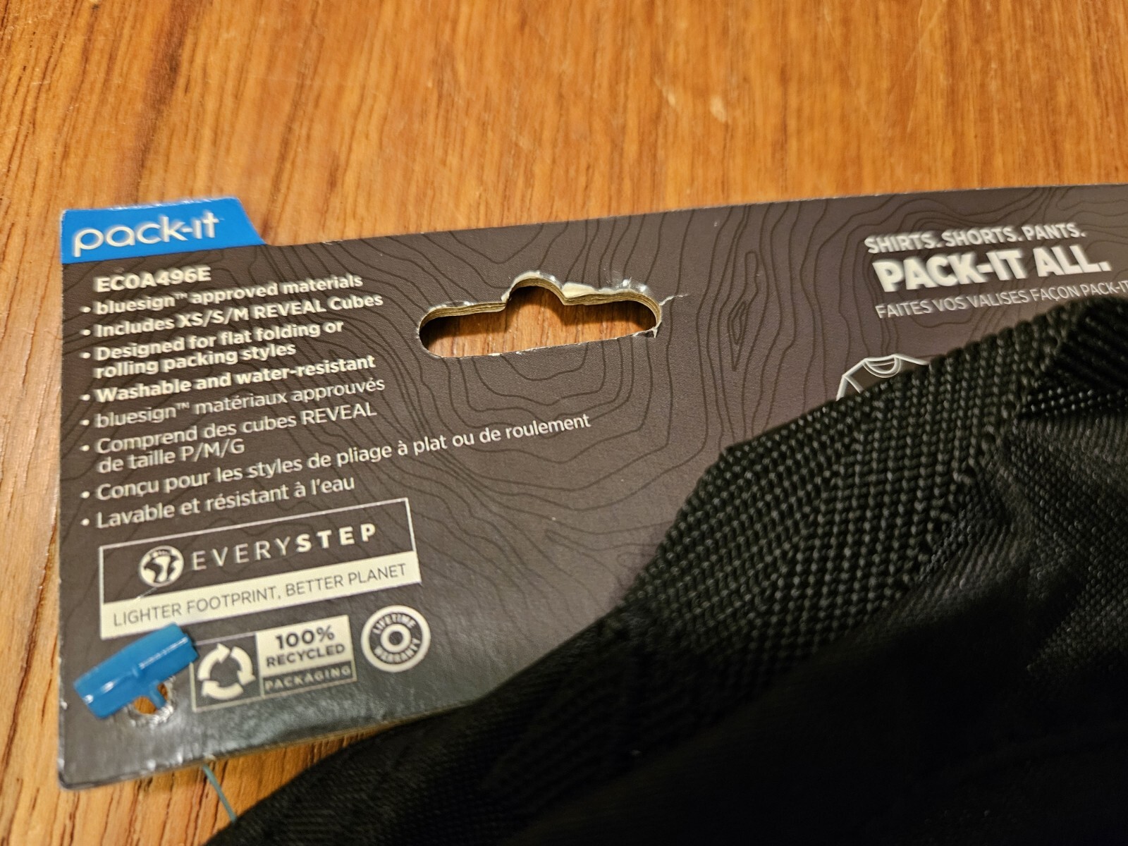 Eagle Creek Pack It Reveal 3 Piece Packing Cube Set XS, S, M NEW Black Mesh