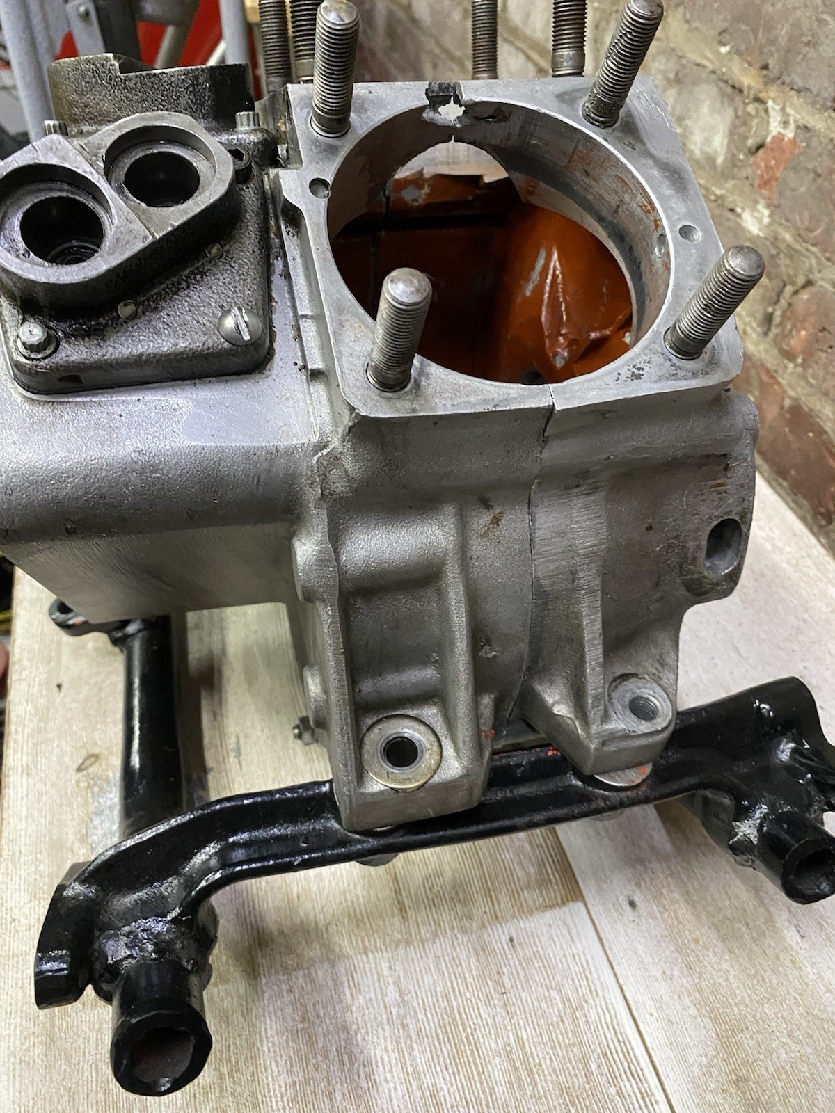 1983 Harley Davidson FXWG 1340cc Engine Cases Good Condition Matching Bellies