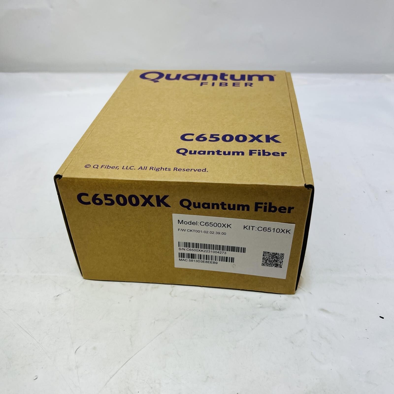Quantum Fiber C6500xk Fiber-optic Wall Modem/router
