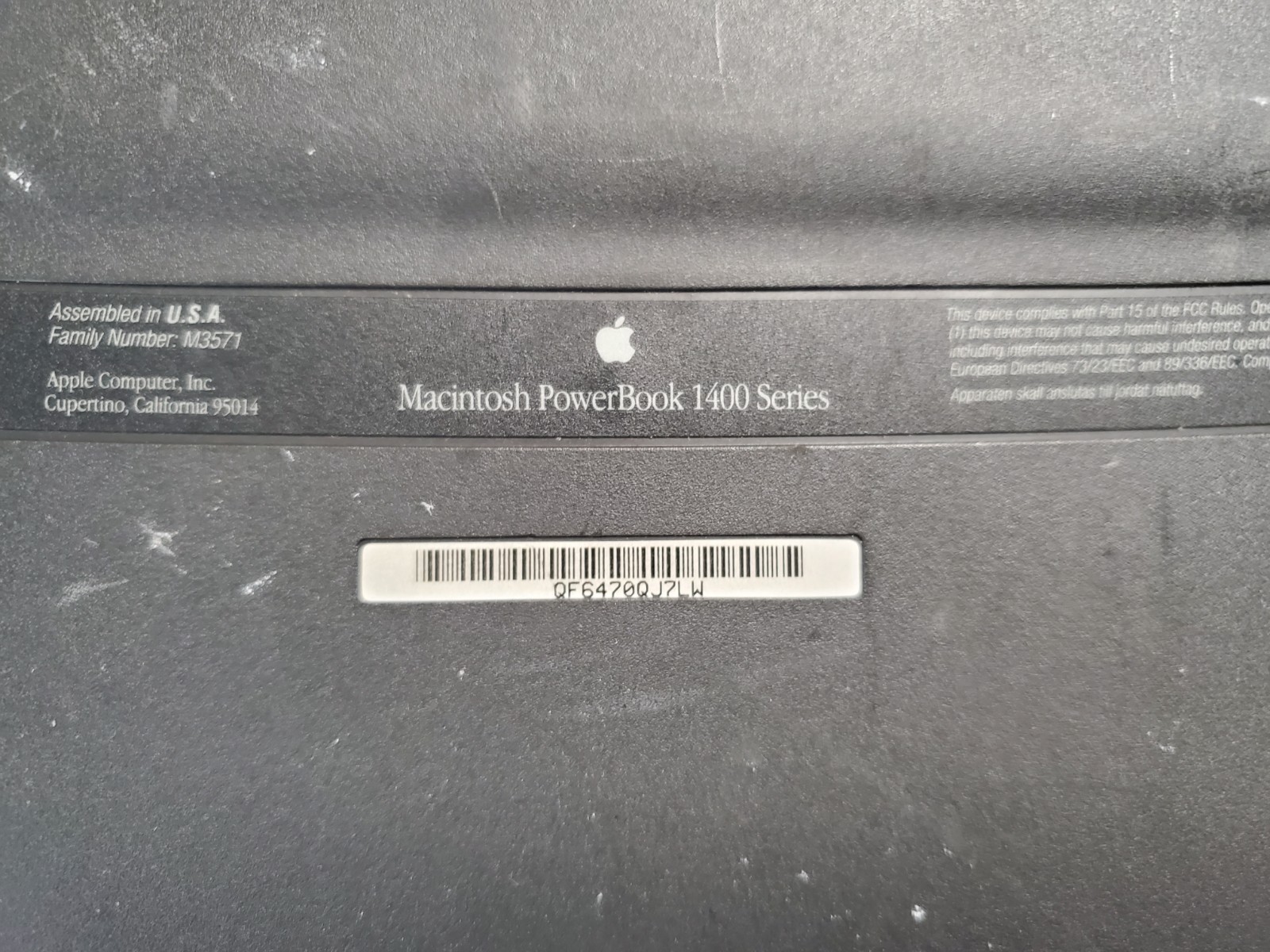 Vintage Apple Macintosh PowerBook 1400c *Displays/READ* | LP336