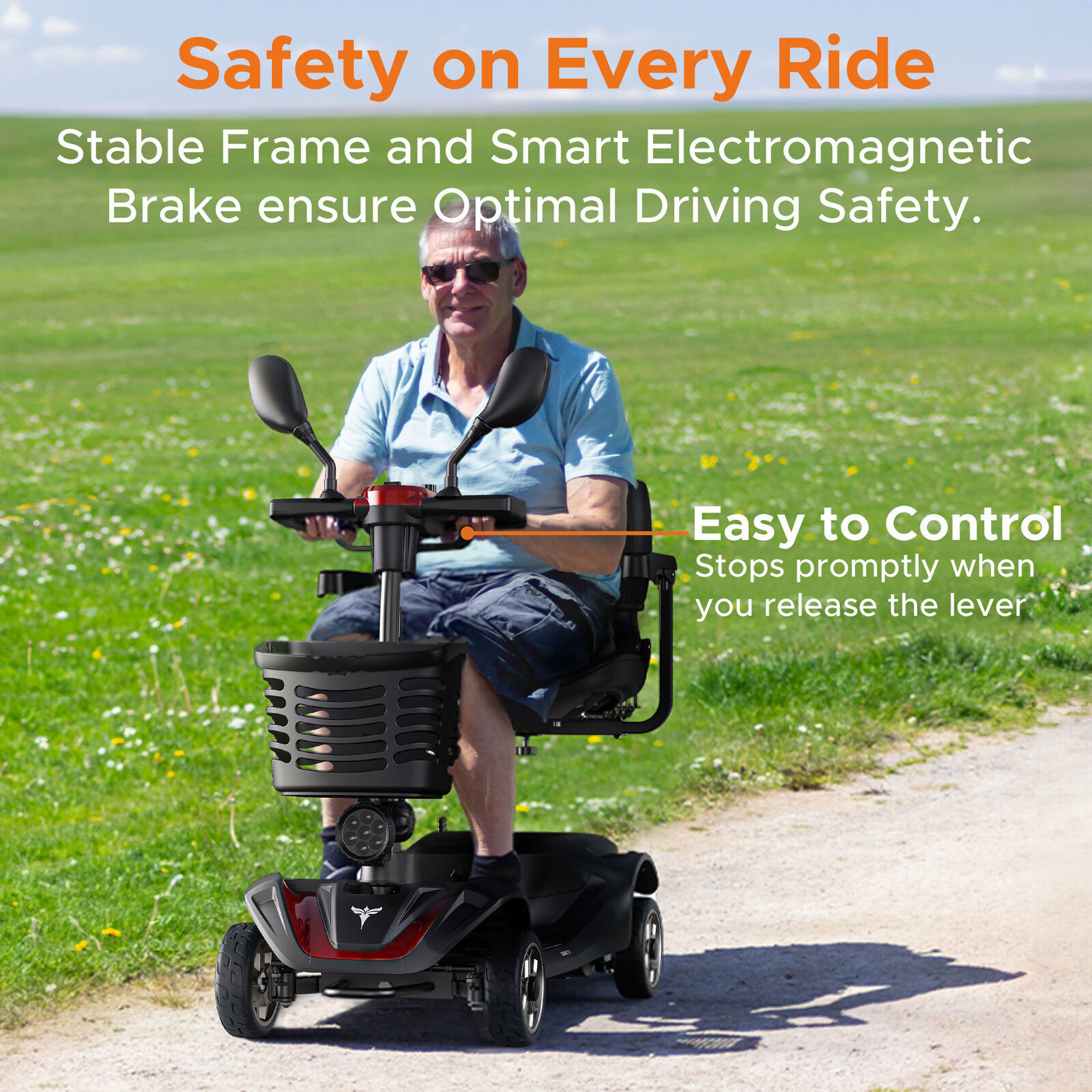 ENGWE EASE 3 Mobility Scooter 250W 4 Wheels Seniors E-Scooter Folding Wheelchair