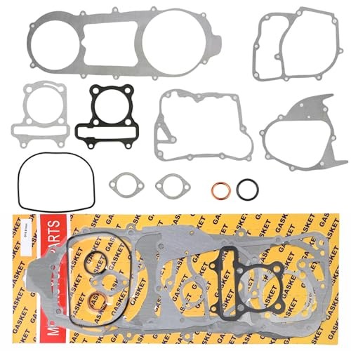 Mokuo GY6 200cc 170CC Complete Long Case Engine Gasket Kit Compatible with 61mm