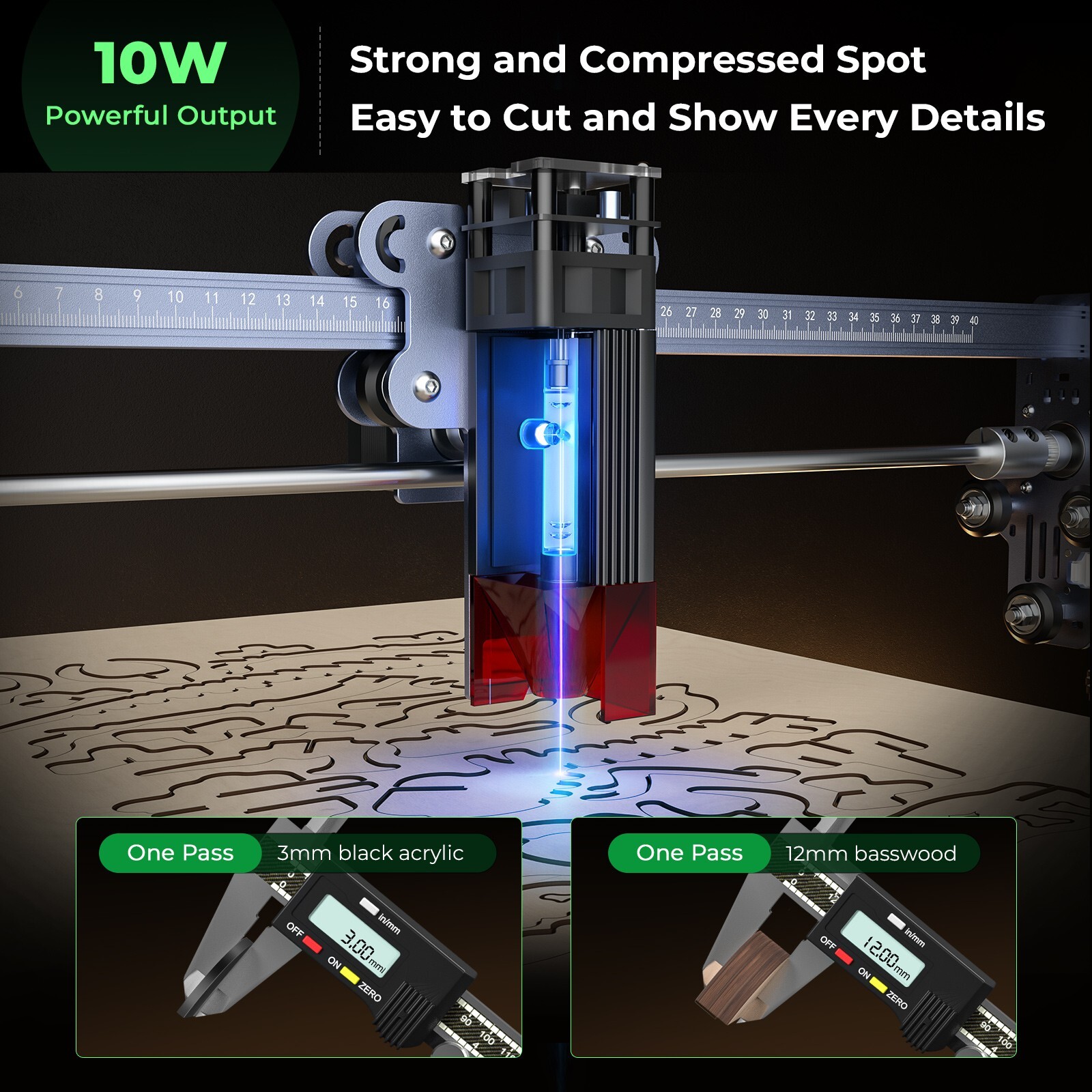 Creality Falcon Pro 10W Laser Engraver with Air Assist, Laser Cutter Machine