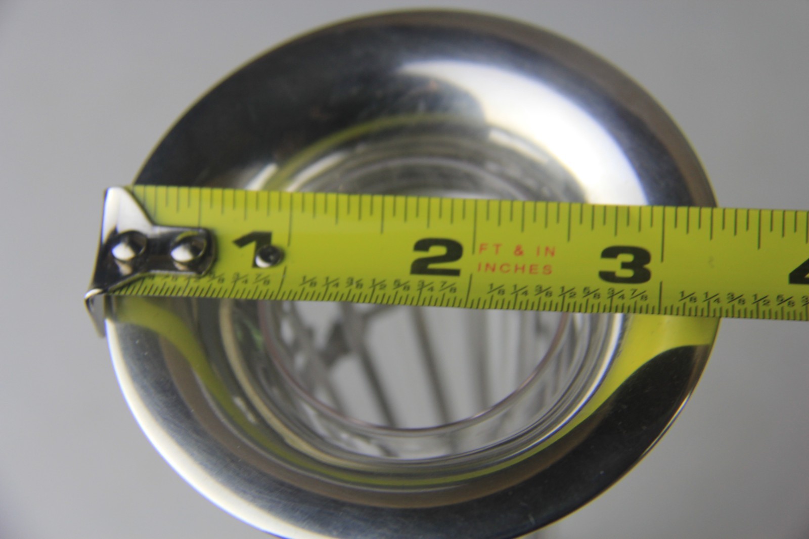 1907 J.B & Co. Birmingham Weighted Sterling Silver Vase with Glass Liner w/ Mono