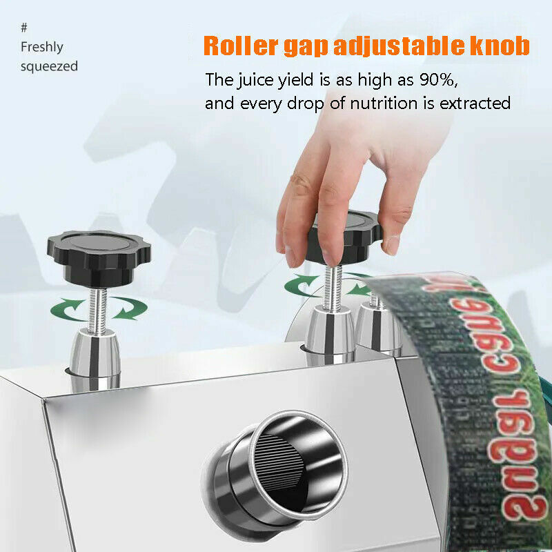 Commercial Sugar Cane Juicer S/S Sugarcane Press Extractor Machine 110Lb/h