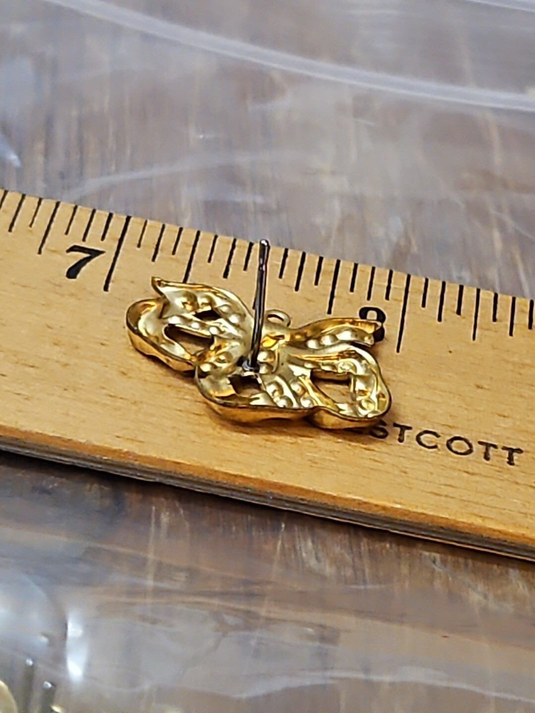 Huge Lot 50 Bow Post Stud France Vintage 60s Brass Stampings Findings Jewelry