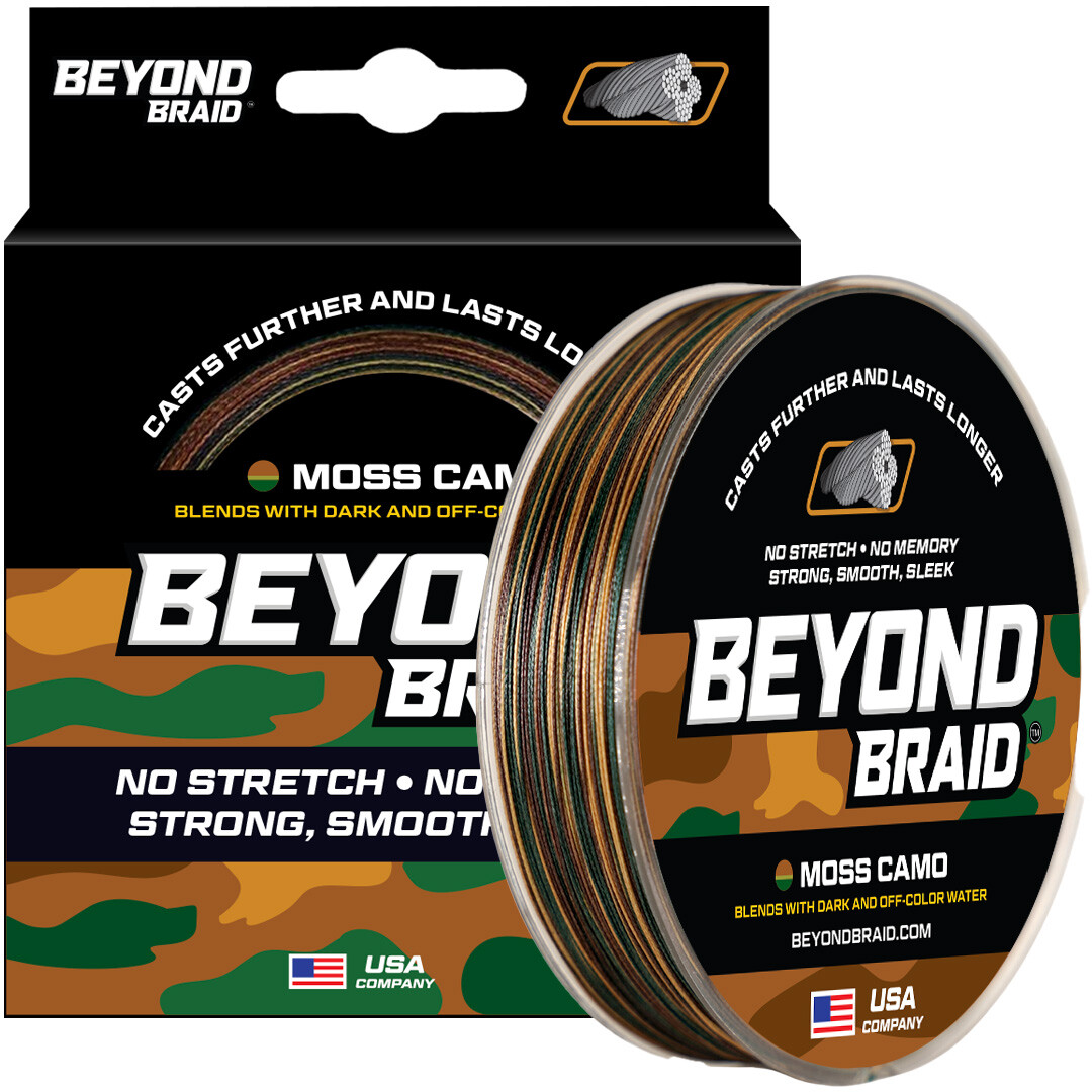 Beyond Braid Braided Fishing Line - Abrasion Resistant - No Stretch - Strong