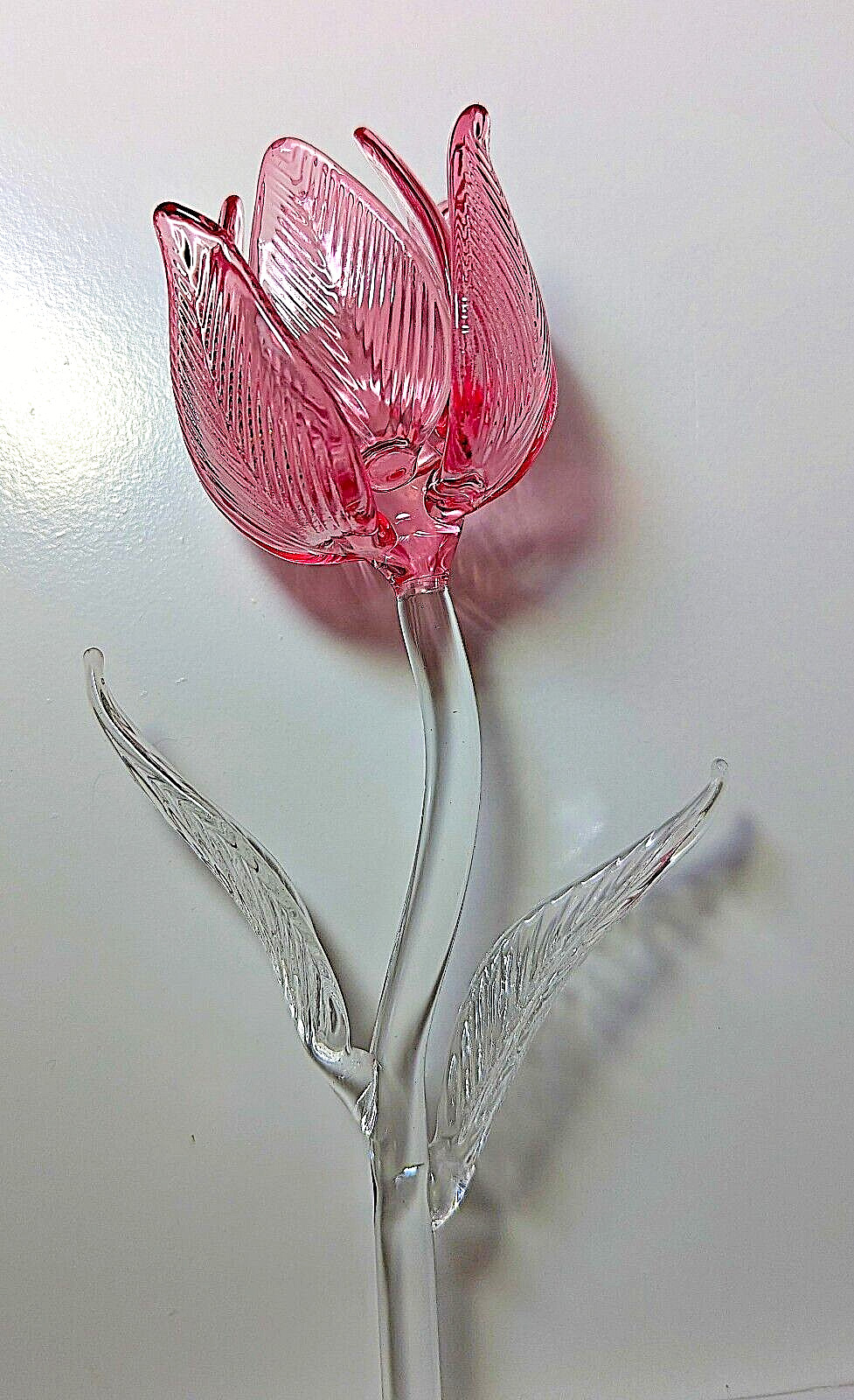 Waterford Fleurology Pink 14.5" Tulip Flower!  NIB!