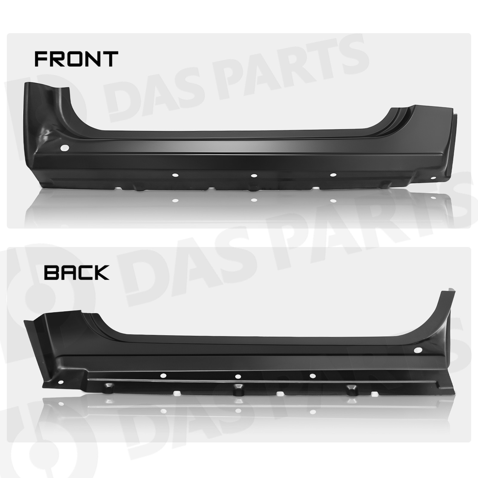Outer Rocker Panels For 07-13 Chevy Silverado Sierra Regular Standard Cab 2Dr